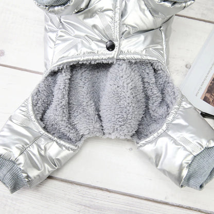 Yorkie Dog Clothes Warm Fleece Winter Jumpsuit, Waterproof Coat for Small Dogs, Poodle, Shih Tzu & Chihuahua Apparel