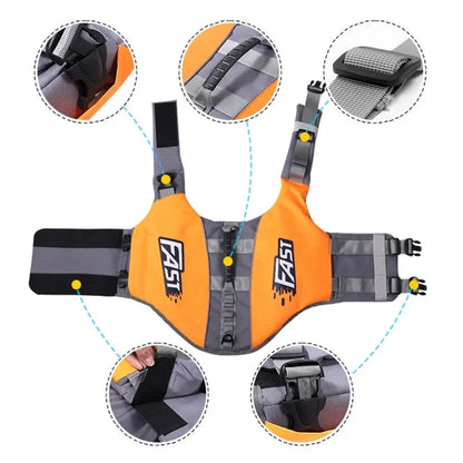 Dog Float Jacket for Swimming & Safety - Adjustable, Reflective Vest for Pool, Beach & Boating Fun