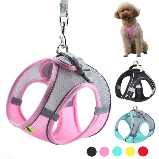 Dog Harness for Small Dogs, Adjustable Reflective Puppy Vest for French Bulldog, Chihuahua & Pug