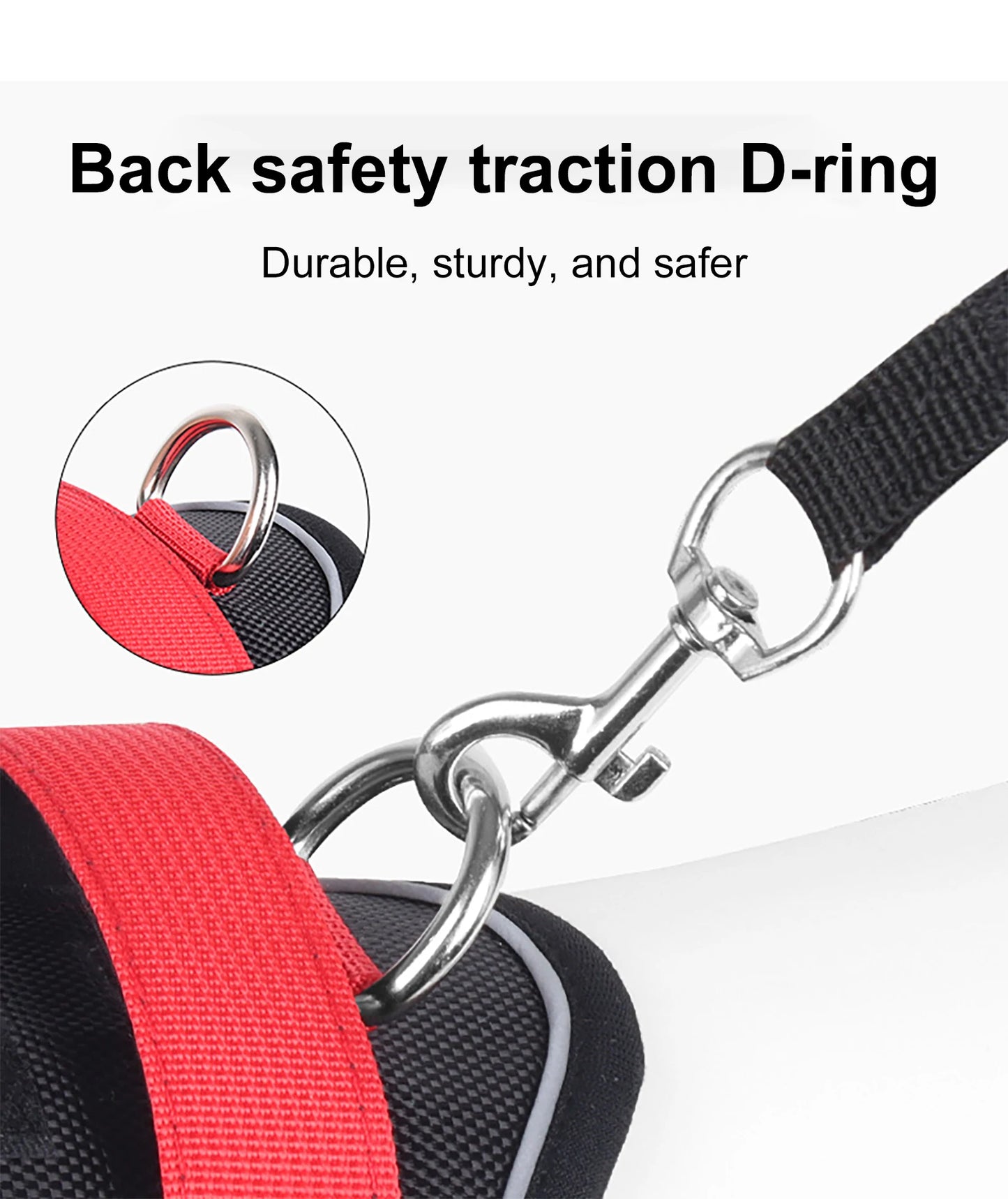 Dog Harness For Large Dogs, Reflective Tactical Vest, Durable & Strong 1680D Waterproof Oxford Cloth