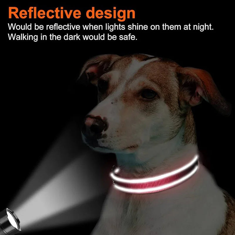 Reflective Padded Dog Collar - Soft Neoprene Heavy Duty