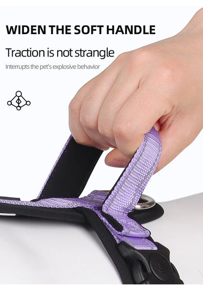 French Bulldog Harness with Handle, Anti-Escape Reflective Vest, Adjustable for Small Medium Dogs Walking