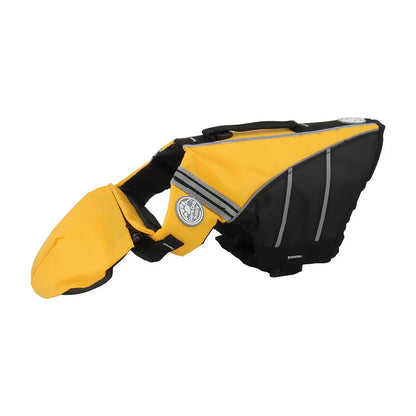 Dog Life Jacket Vest for Small Dogs with Chin Support - Pink Yellow Safety Swimwear