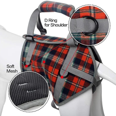 Disabled Dog Harness Adjustable Dog Support Harness for Front and Rear Legs