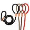 Dog Leash Slip Rope Lead Leash Heavy Duty Braided Rope Adjustable Loop Collar Training Leashes