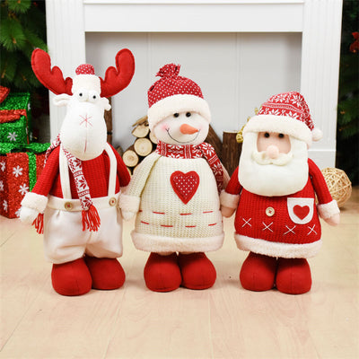 Doll Figures Christmas-Decorations Natal-Ornaments Xmas Santa-Claus New-Year Navidad