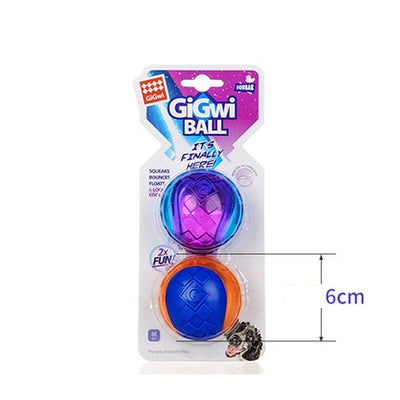 HOOPET Ball Sound Squeaky Chew-Toy Rubber Puppy Pet-Dog Play Funny Small Big Dog Natural