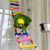 Wood Animal Ladder Pet Hanging Climbing Ladder Birdhouse Swing Training Toy Accessories
