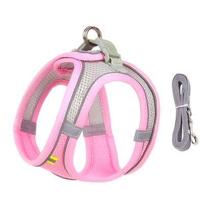 Small Dog Harness Vest for Puppy Harness Vest French Bulldog Outdoor Walking Lead Leash Set