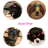 100Pcs/lot Cute Handmade Dog Hair Bows With Rubber Bands Small Bowknot Cat Puppy Grooming Accessories For Dogs Charms Gifts