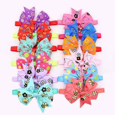 Bow-Ties Pet-Supplies Dog-Accessories Dog-Grooming Bowknot Flower Puppy Adjustable Cute