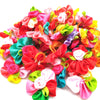 Hair-Accessories Dog-Grooming-Bows Small Rubber-Bands Rose-Dog Dogs 100pcs