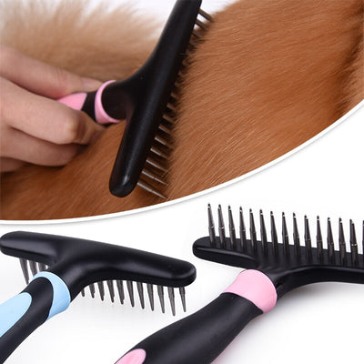 Comb Trimming Pet-Fur Deshedding Shepherd Hair-Brush Pets Long-Hair Dog-Detangler