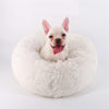Luxury Round Dog Bed Warm Deep Sleep Donut Pet Beds for Small Medium Large Dogs Long-Pile
