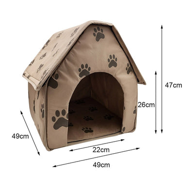 Bed Kennel Cloth Dog-House Puppy Foldable Winter dog-Bed Warm for Pet-Dog