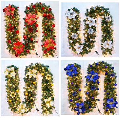 Hanging-Ornament Wreath-Decoration Garland Christmas-Party Outdoor Home Rattan for Wedding