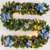 Tree-Ornament Garland Wreath Fireplace Pine Artificial Red Fake