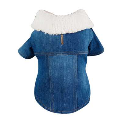 Costume Coat Jeans Pet-Clothing Dog-Jacket Puppy Poodle-Bichon Chihuahua Winter Denim