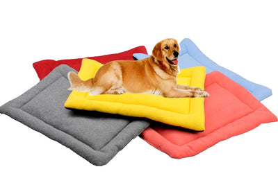 Bed for House Dog-Bed-Mat Pet-Cushion Pet-Products Dogs Fleece Small Large Cotton Warm