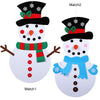 Ourwarm Christmas-Sticker Snowman Felt New-Year Child-Toys Xmas DIY Wall-Hanging Kids