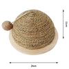 Cat-Toy Claw-Ball Climbing-Frame Wooden Sisal New with Bottom-Plate-Straw Semi-Circular-Grinding