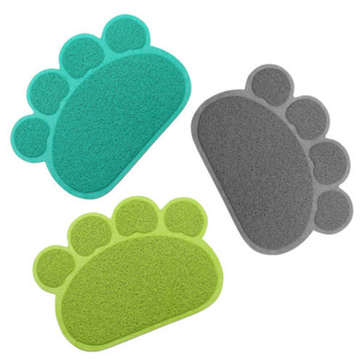 Pad Dish-Bowl Placemat Puppy Feeding-Mat Dog Food-Water-Feed Cute Bed PVC Paw 30cm--40cm