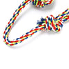 HACHIKITTY Dog-Knot-Rope Ball Pet-Toys Interactive-Play Washable Colourful Aggressive