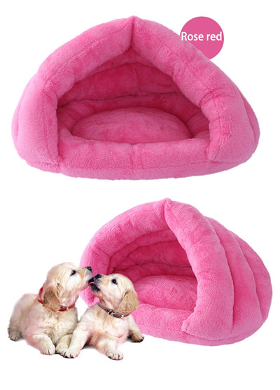 Dog-Bed Pet-Kennel Dog House Puppy Kitten Nest Sleeping-Bag Dog Small Warm Polar-Fleece