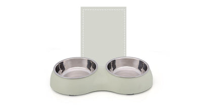 CAWAYI KENNEL Dog Feeder Drinking Bowls for dogs Pet Food Bowl