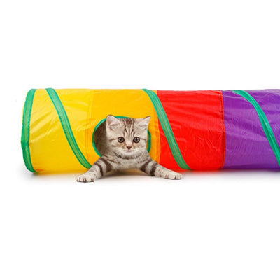 Play-Toy Puzzle Cat-Tunnel Exercising Kitty Practical Training Outdoor Collapsible