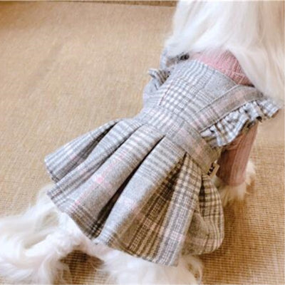 Dog-Woolen-Clothes Clothing Coat Dogs Jacket Fur-Collar Chihuahua Winter Yorkshire Luxury