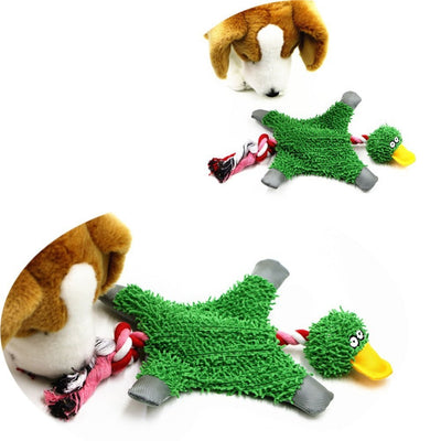 Pet Supply Cute Papa Duck Plush Dog Toy with Rope