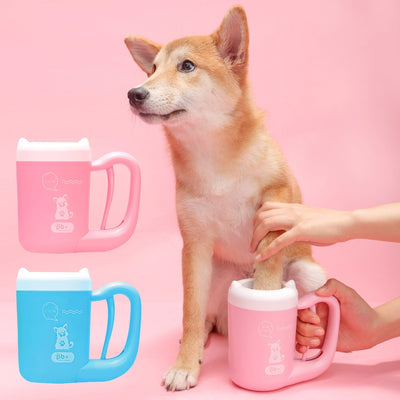 Cleaning-Tool Cup Grooming Rotary-Cleaner Paw Foot-Wash Dogs Small for Medium Big Manual