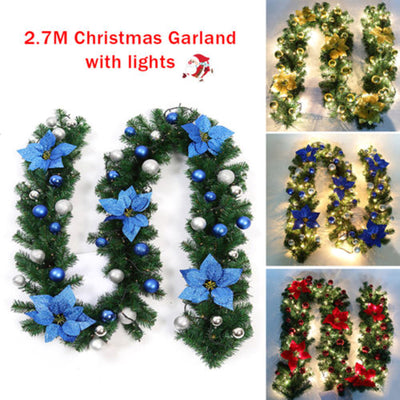 Hanging-Ornament Wreath-Decoration Garland Christmas-Party Outdoor Home Rattan for Wedding