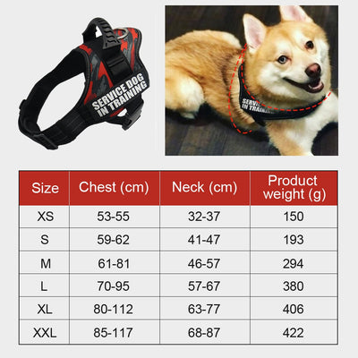 K9 Harness For Dogs Reflective Adjustable Pet Dog Harnesses Vest Dog Collar For Husky