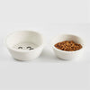 Pet-Feeder Bowls Ceramic Standing Elevated Bamboo Dogs Small Drinking-Water