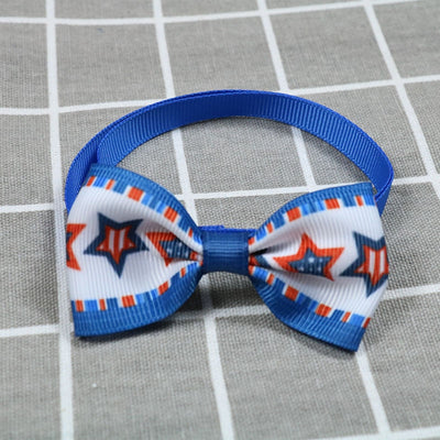 Pet-Dog-Accessories Bowties-Collar Puppy-Cat-Ties Stripes Petgrooming-Supplies 100pcs