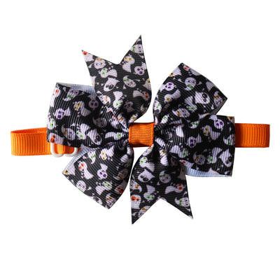 Halloween Bowties Dog-Accessories Collar Halloween-Decoration-Products Puppy Pumpkin