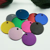 Id-Tags Engraving Address Phone-No. Custom-Name Personalized Round Wholesale 100pcs