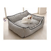 Bolux Dog-Beds Dogs Removable Dog-Cushion-Plus Soft Cotton Medium Striped for Universal Pet