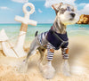 HOOPET Navy T-Shirt Dog Fashion Small Cat Stripe Spring/summer