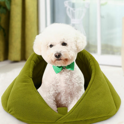 Dog-Bed House Nest Dog-Cushion Puppy-Sleeping-Bag Pet-Dog Warm Soft Suitable-Fleece