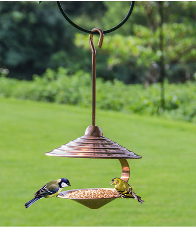 Outdoor Bird Feeder metal Hanging Wild Bird feeder garden house decor Vintage Bird food Supplie Container Appliance