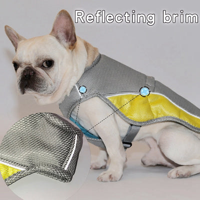 Cooler-Jacket Reflective-Vest Dog-Cooling-Vest Summer Harness Hot Pet-Mesh Quick-Release