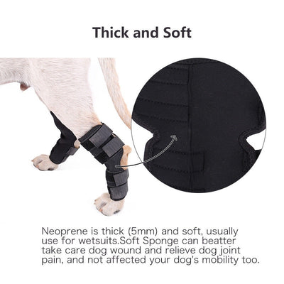 Pet Knee Pads Dog Support Brace for Leg Hock Joint Wrap Breathable Injury Recover Legs
