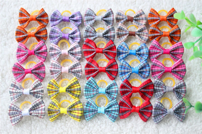 Grooming-Accessories Bows Pet-Supplies Hair Rubber-Bands Pet-Dog Handmade Cheap Cut 80pcs