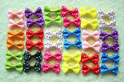 Grooming-Accessories Bows Pet-Supplies Hair Rubber-Bands Pet-Dog Handmade Cheap Cut 80pcs