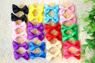 Grooming-Accessories Bows Pet-Supplies Hair Rubber-Bands Pet-Dog Handmade Cheap Cut 80pcs