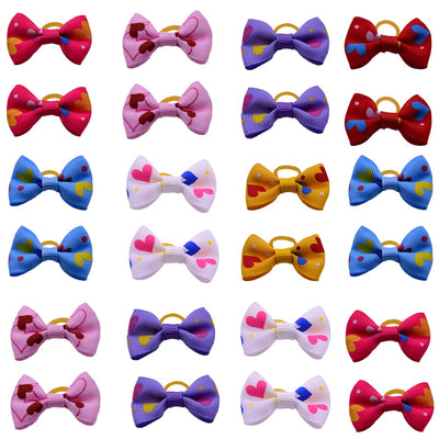 Grooming-Accessories Bows Pet-Supplies Hair Rubber-Bands Pet-Dog Handmade Cheap Cut 80pcs