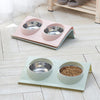 Stainless Steel Double Pet Bowls Food Water Feeder for Dog Puppy Cats Pets Supplies Feeding